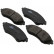 Brake Pad Set, disc brake 37055 ABS