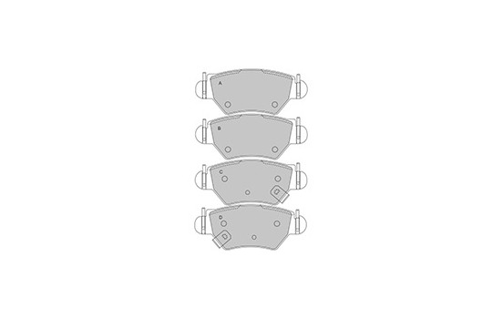 Brake Pad Set, disc brake 37059 ABS, Image 3