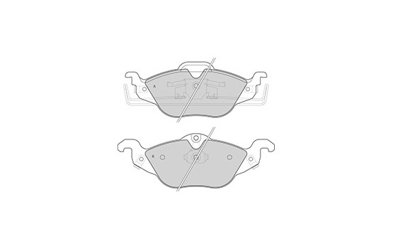 Brake Pad Set, disc brake 37065 ABS, Image 3