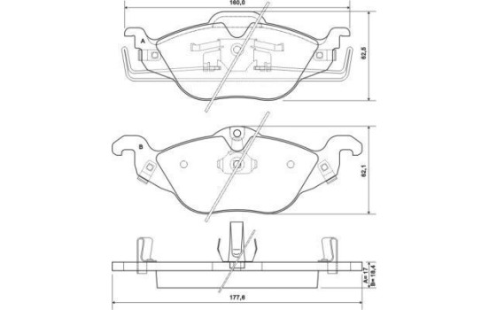 Brake Pad Set, disc brake 37065 ABS, Image 2