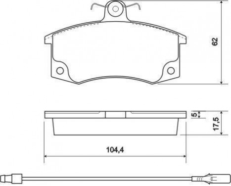 Brake Pad Set, disc brake 37079 ABS, Image 2