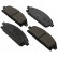 Brake Pad Set, disc brake 37081 ABS