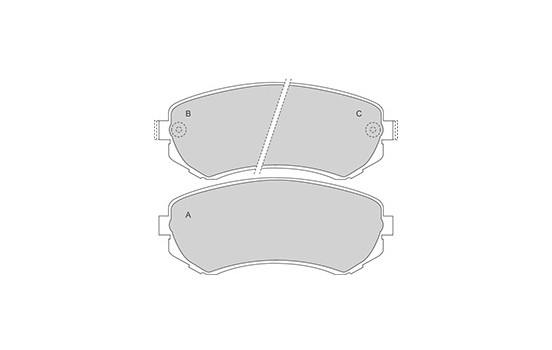 Brake Pad Set, disc brake 37082 ABS, Image 3