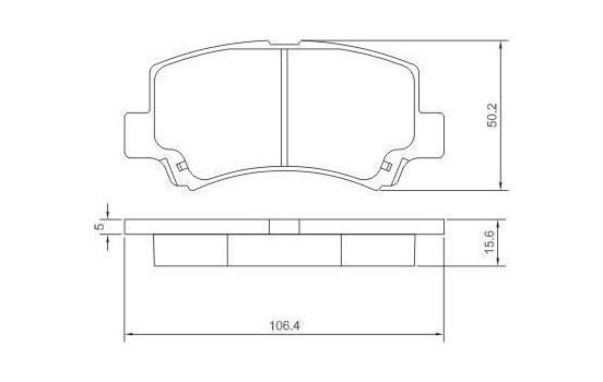 Brake Pad Set, disc brake 37086 ABS, Image 2