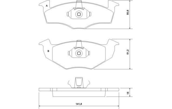 Brake Pad Set, disc brake 37092 ABS, Image 2