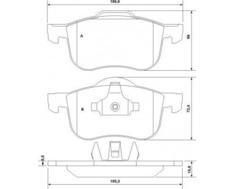 Brake Pad Set, disc brake 37097 ABS, Image 2