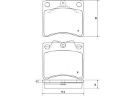 Brake Pad Set, disc brake 37099 ABS