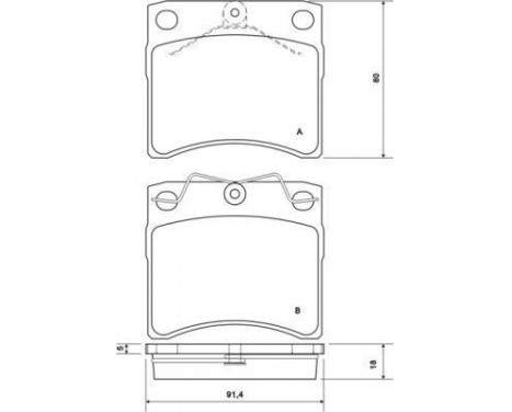 Brake Pad Set, disc brake 37099 ABS