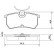 Brake Pad Set, disc brake 37101 ABS, Thumbnail 2