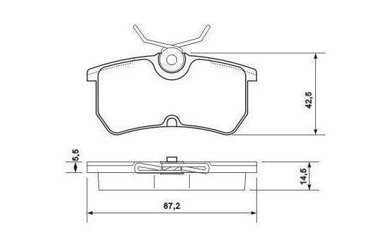 Brake Pad Set, disc brake 37101 ABS, Image 2