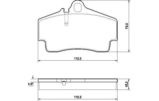 Brake Pad Set, disc brake 37102 ABS, Image 2