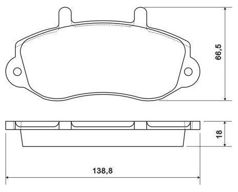 Brake Pad Set, disc brake 37111 ABS, Image 2