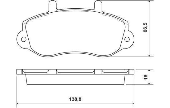 Brake Pad Set, disc brake 37111 ABS, Image 2