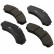 Brake Pad Set, disc brake 37113 ABS