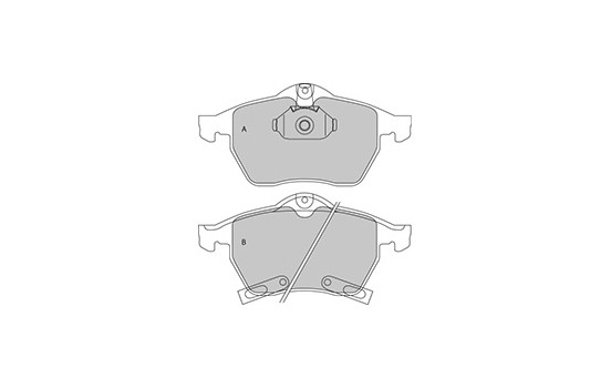 Brake Pad Set, disc brake 37116 ABS