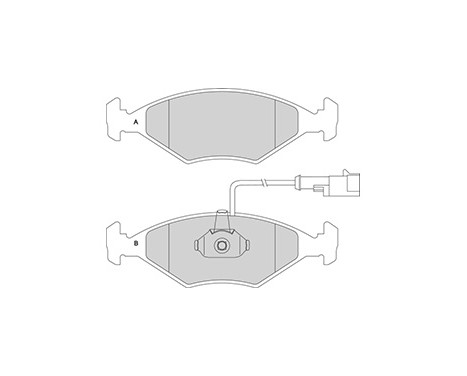 Brake Pad Set, disc brake 37121 ABS, Image 2