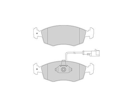 Brake Pad Set, disc brake 37122 ABS, Image 2