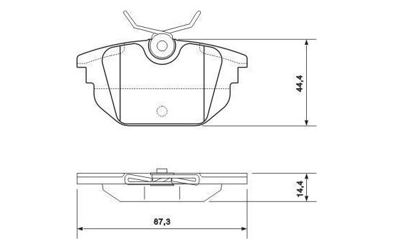 Brake Pad Set, disc brake 37123 ABS, Image 2