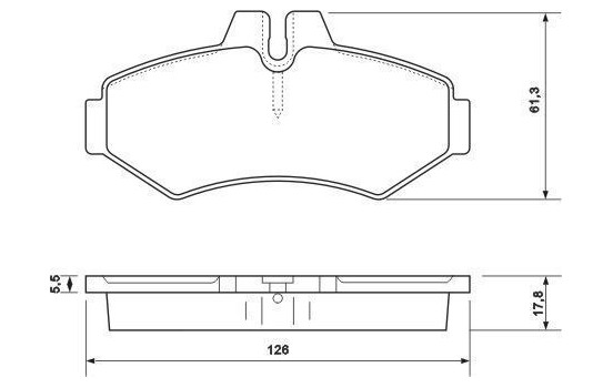 Brake Pad Set, disc brake 37124 ABS, Image 2