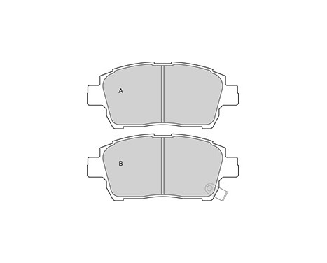 Brake Pad Set, disc brake 37134 ABS, Image 3