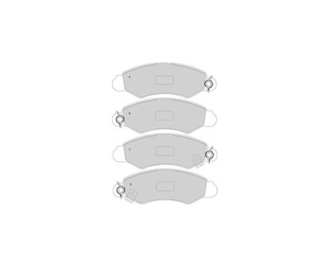 Brake Pad Set, disc brake 37140 ABS, Image 3