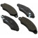 Brake Pad Set, disc brake 37140 ABS