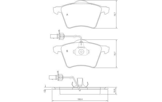 Brake Pad Set, disc brake 37141 ABS, Image 2