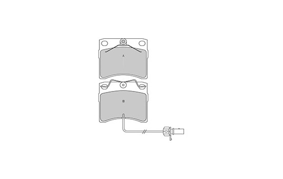 Brake Pad Set, disc brake 37144 ABS, Image 3