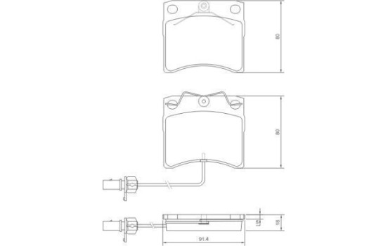 Brake Pad Set, disc brake 37144 ABS, Image 2