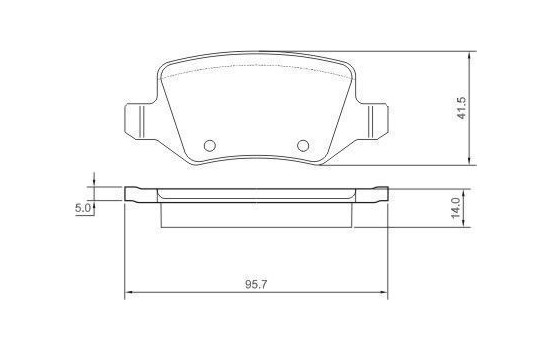Brake Pad Set, disc brake 37146 ABS, Image 2