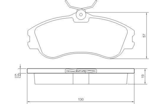 Brake Pad Set, disc brake 37152 ABS, Image 2