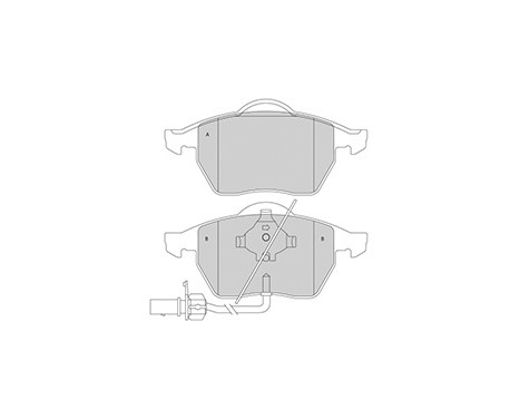 Brake Pad Set, disc brake 37156 ABS, Image 3