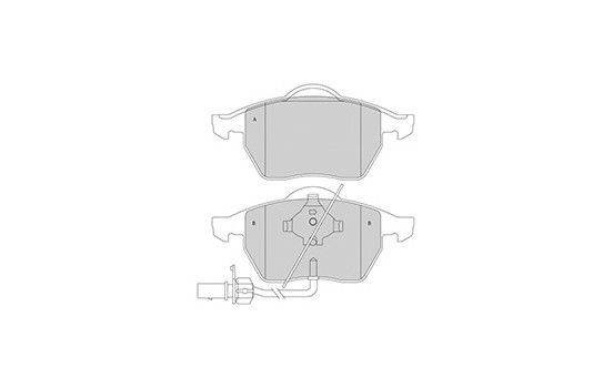 Brake Pad Set, disc brake 37156 ABS, Image 3