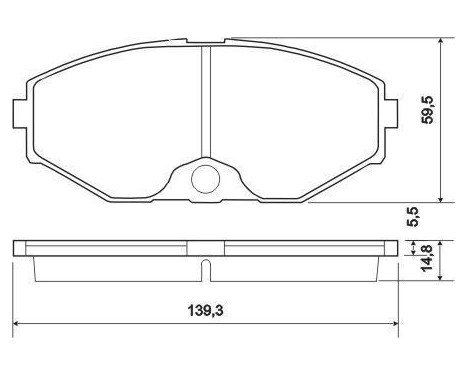 Brake Pad Set, disc brake 37161 ABS, Image 2