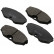Brake Pad Set, disc brake 37161 ABS
