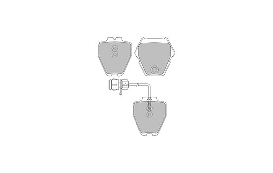 Brake Pad Set, disc brake 37162 ABS, Image 3