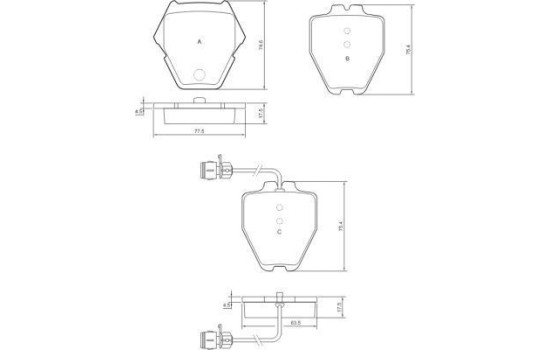 Brake Pad Set, disc brake 37162 ABS, Image 2