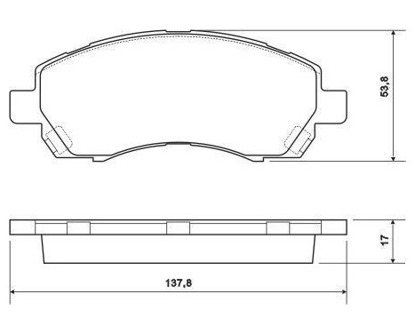 Brake Pad Set, disc brake 37163 ABS, Image 2