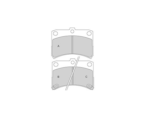 Brake Pad Set, disc brake 37168 ABS, Image 3