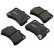 Brake Pad Set, disc brake 37168 ABS