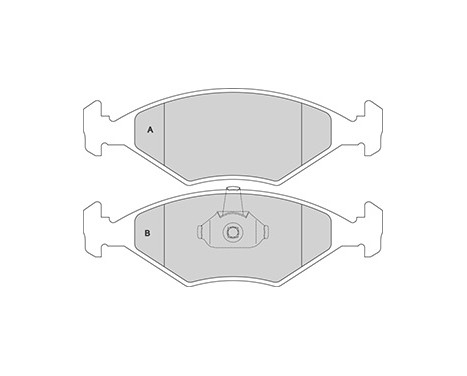 Brake Pad Set, disc brake 37170 ABS, Image 2