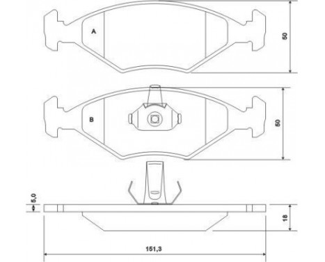 Brake Pad Set, disc brake 37170 ABS, Image 3