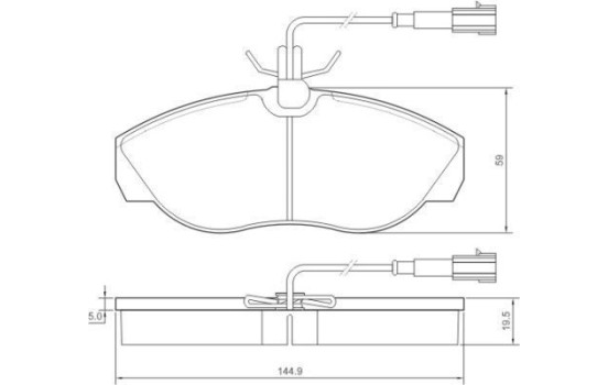Brake Pad Set, disc brake 37172 ABS, Image 2