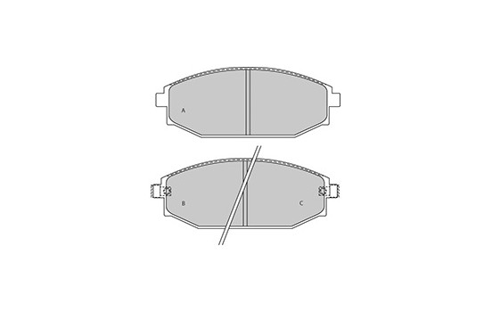 Brake Pad Set, disc brake 37173 ABS, Image 2