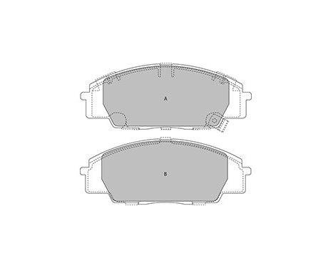 Brake Pad Set, disc brake 37174 ABS, Image 3
