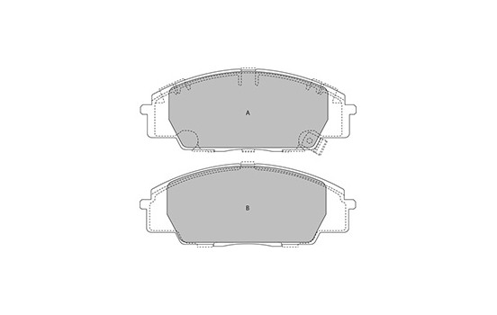 Brake Pad Set, disc brake 37174 ABS, Image 3