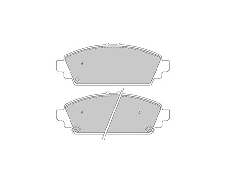 Brake Pad Set, disc brake 37177 ABS, Image 2