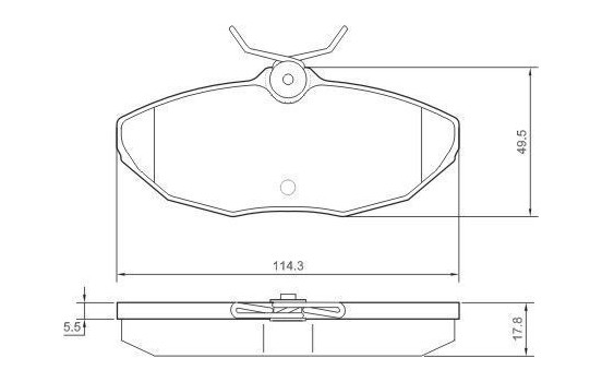 Brake Pad Set, disc brake 37178 ABS, Image 2