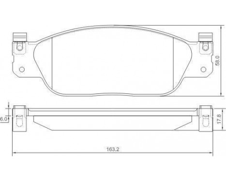 Brake Pad Set, disc brake 37179 ABS, Image 2