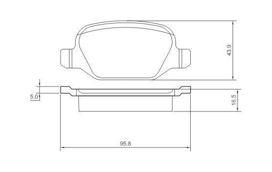Brake Pad Set, disc brake 37184 ABS, Image 2